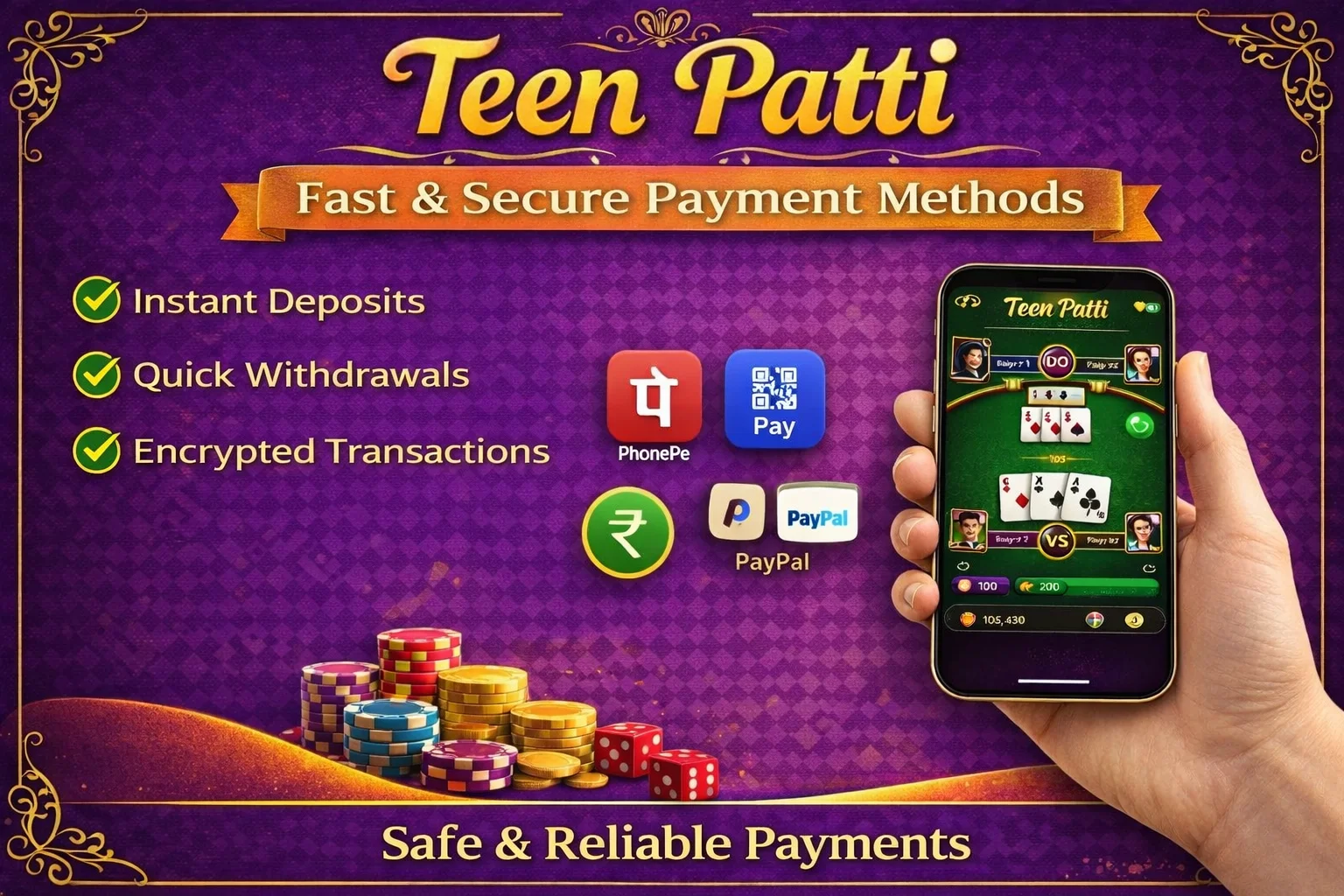 Teen Patti Fast Payment Methods