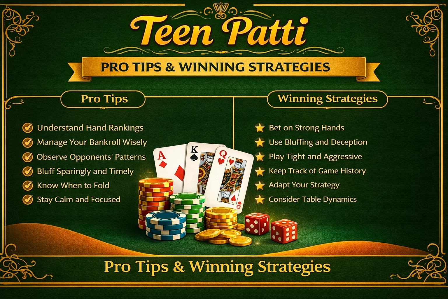 Teen Patti Tips, Tricks & Strategies