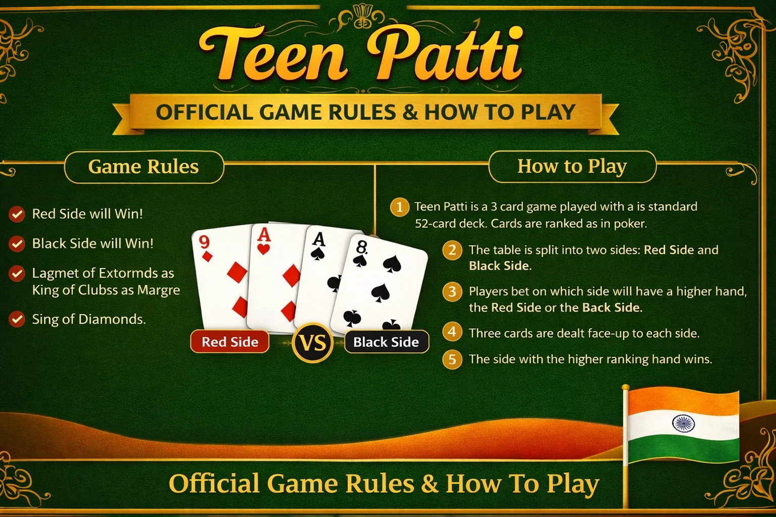 Teen Patti Game Regulations